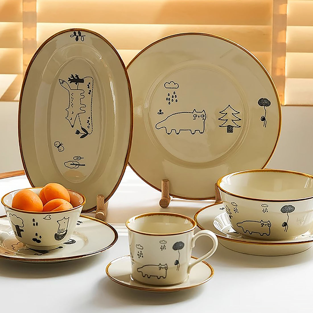 Tasse à Café  en céramique avec mignon chat en design