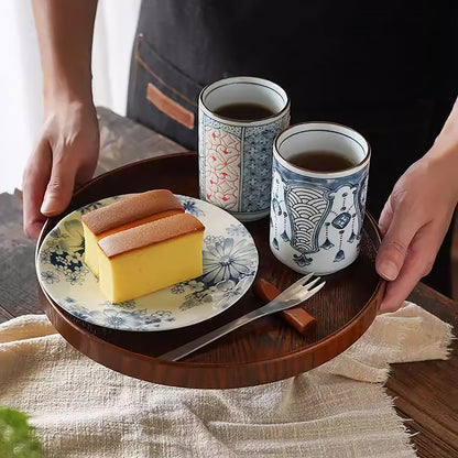 Tasse Minoyaki décor sometsuke bleu et blanc