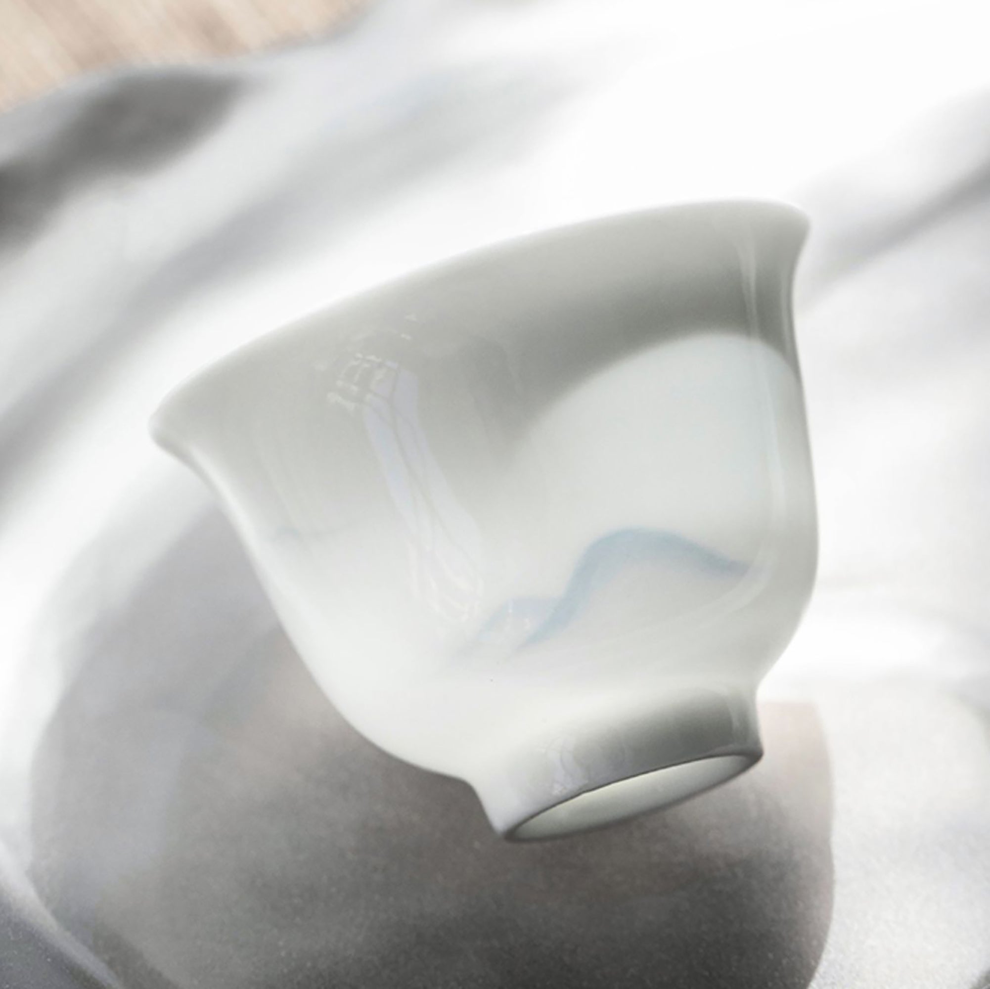 Tasse Gongfu en Céramique en Thème "Montagnes Lointaines"