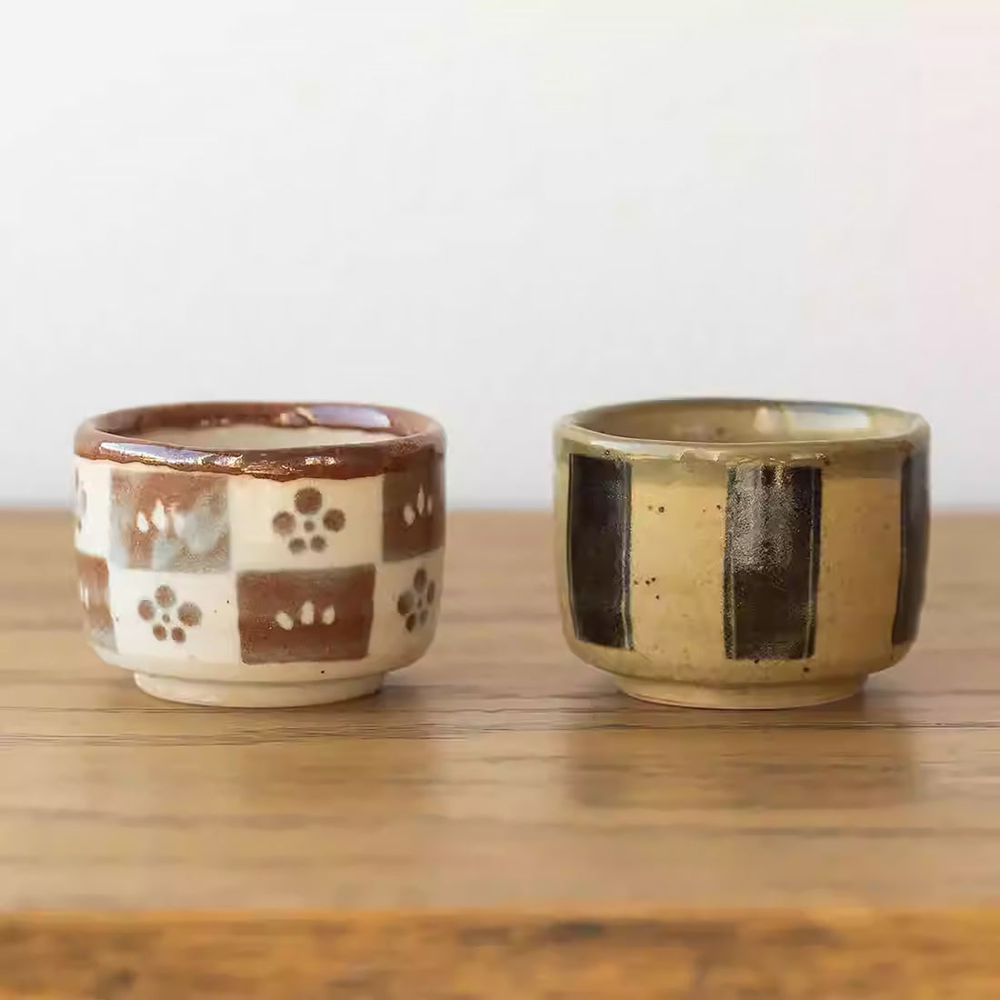 Tasse à thé ou saké en grès Minoyaki