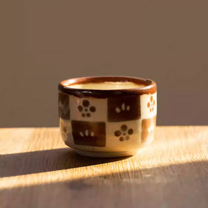 Tasse à thé ou saké en grès Minoyaki