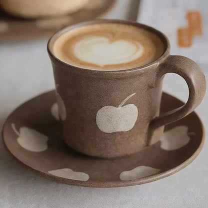 Tasse à café en grès style Wabi-Sabi 