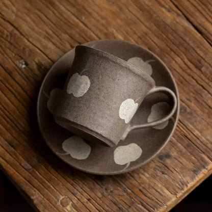 Tasse à café en grès style Wabi-Sabi 