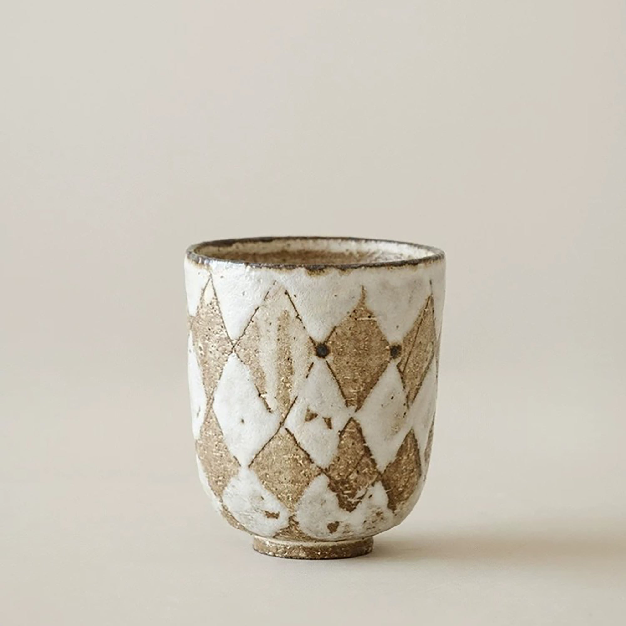 Tasse Yunomi motif losanges
