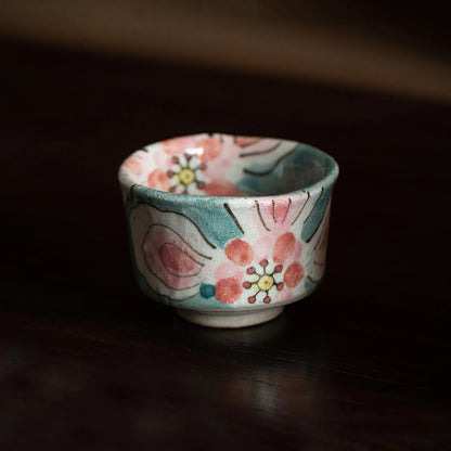 Tasse à thé Hatsuichi en grès façonnée à la main
