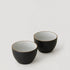 Tasse à thé en grès noir mat 