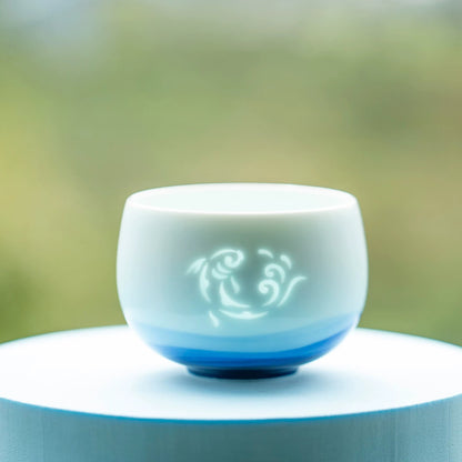 Tasse à thé en porcelaine style translucide