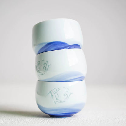 Tasse à thé en porcelaine style translucide