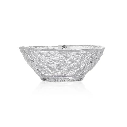 Tasse en verre Mizuno Glass motif givre nuit