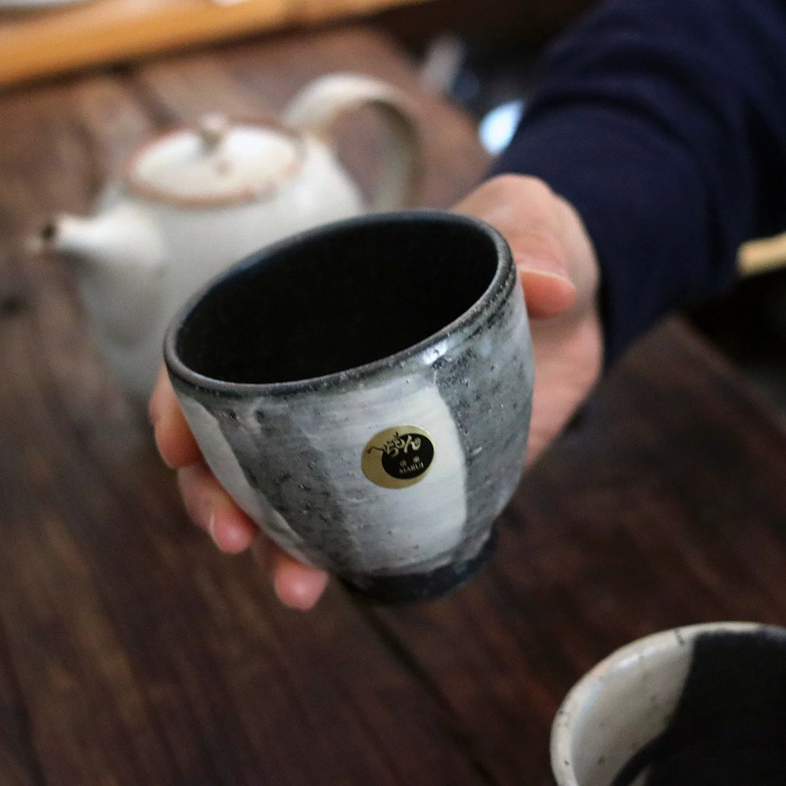 Tasse yunomi en céramique Shigaraki
