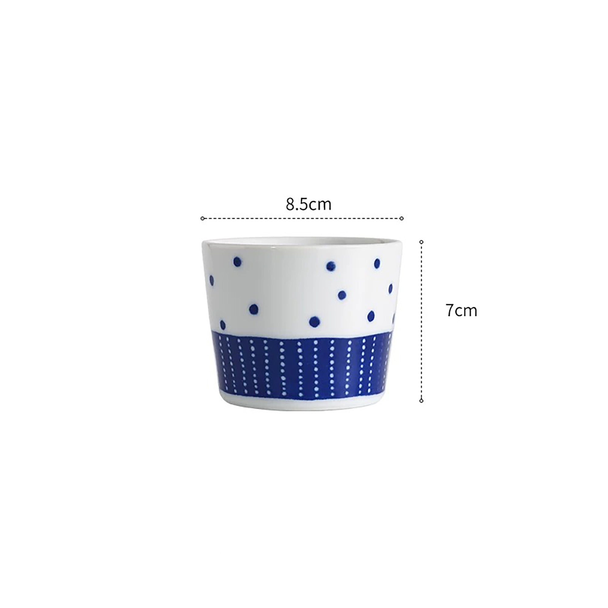 Tasse Choko MinoYaki avec Motifs Indigo