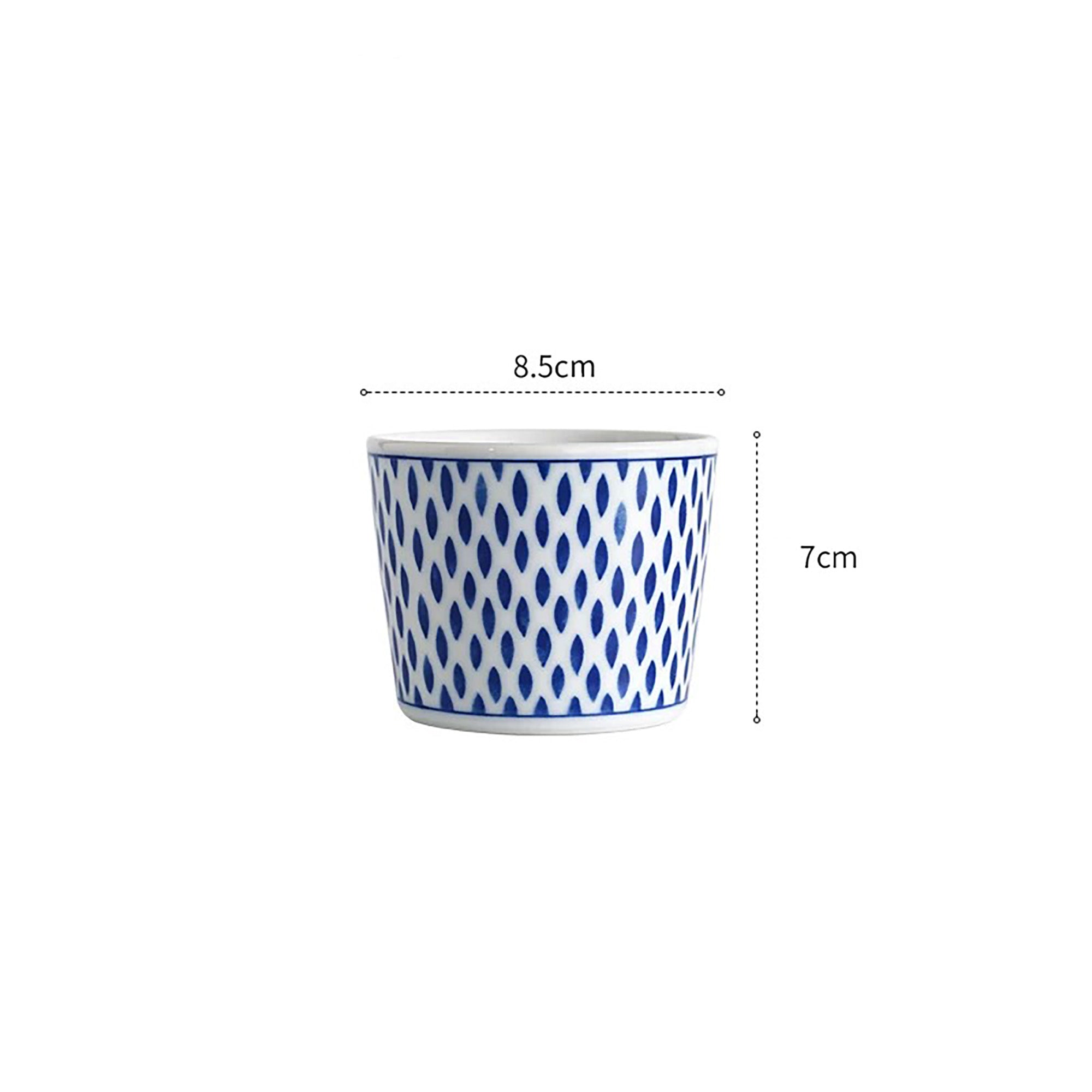Tasse Choko MinoYaki avec Motifs Indigo