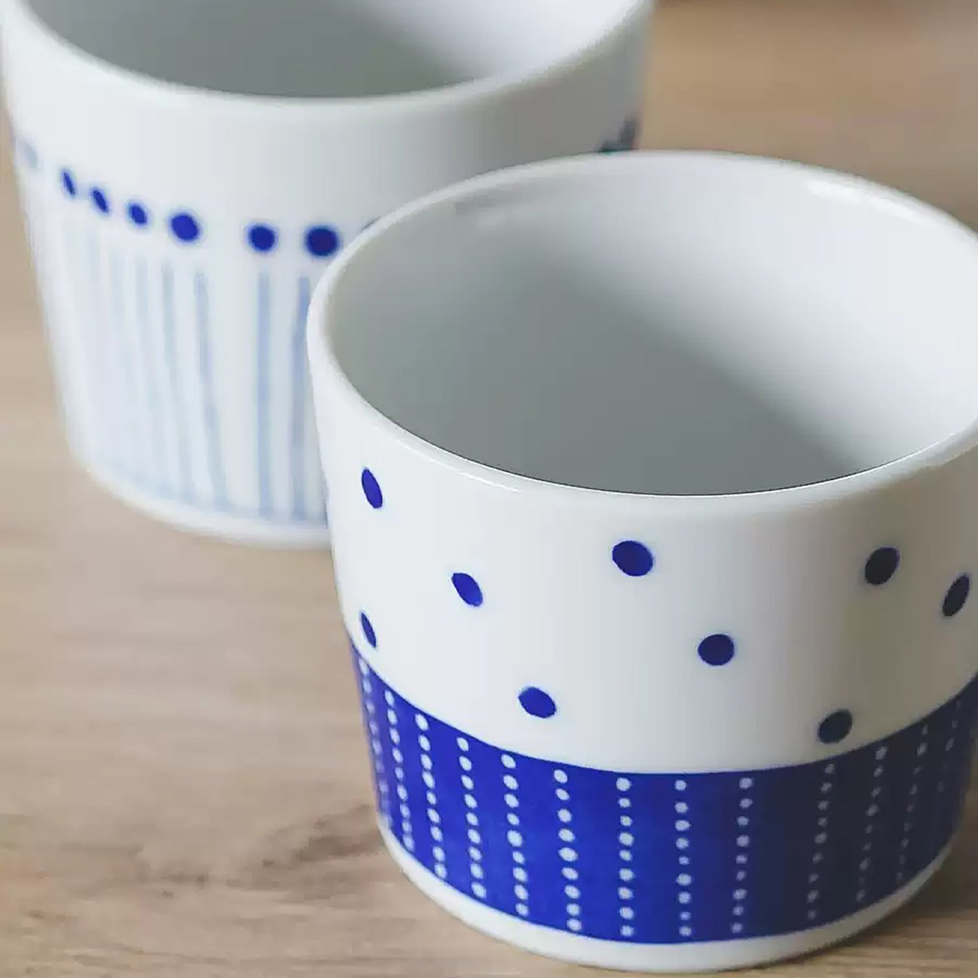 Tasse Choko MinoYaki avec Motifs Indigo