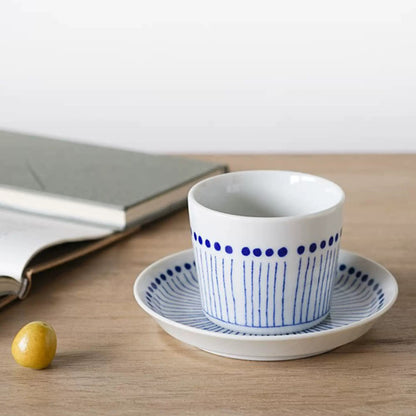 Tasse Choko MinoYaki avec Motifs Indigo