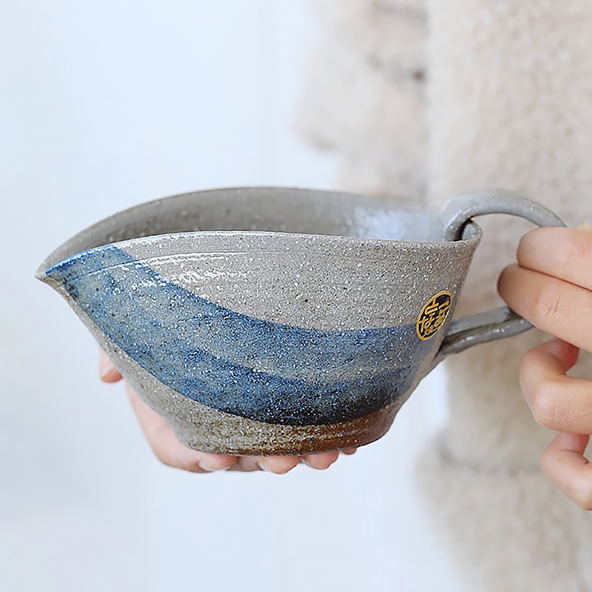 Tasse Katakuchi en grès Tokoname