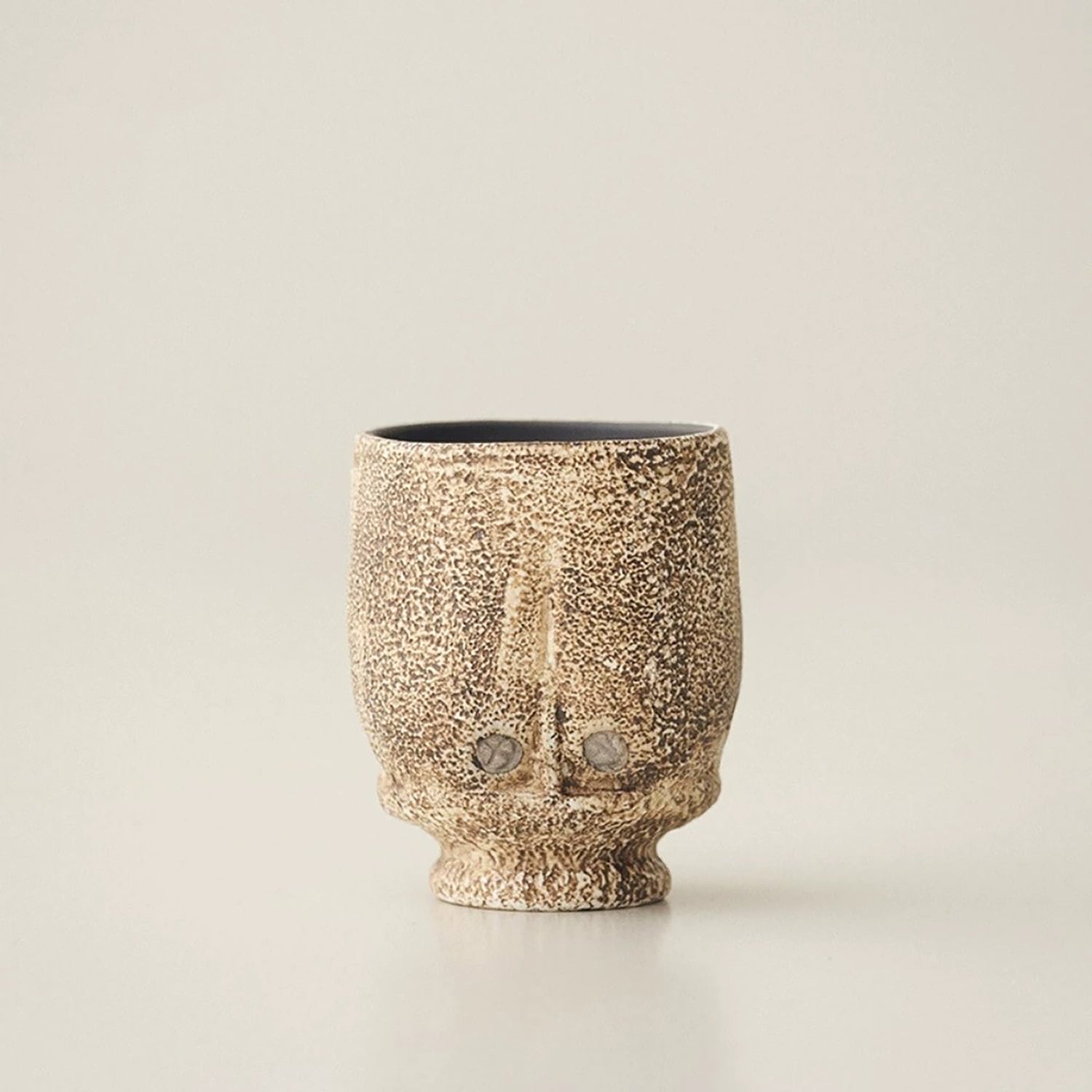 Tasse à thé Kohiki effet pierre avec décor argenté