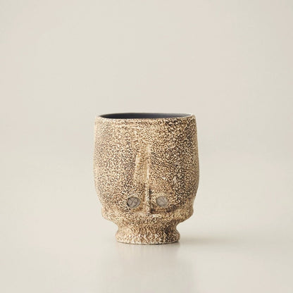 Tasse à thé Kohiki effet pierre avec décor argenté