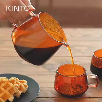 Tasse à café ambre KINTO Style vintage