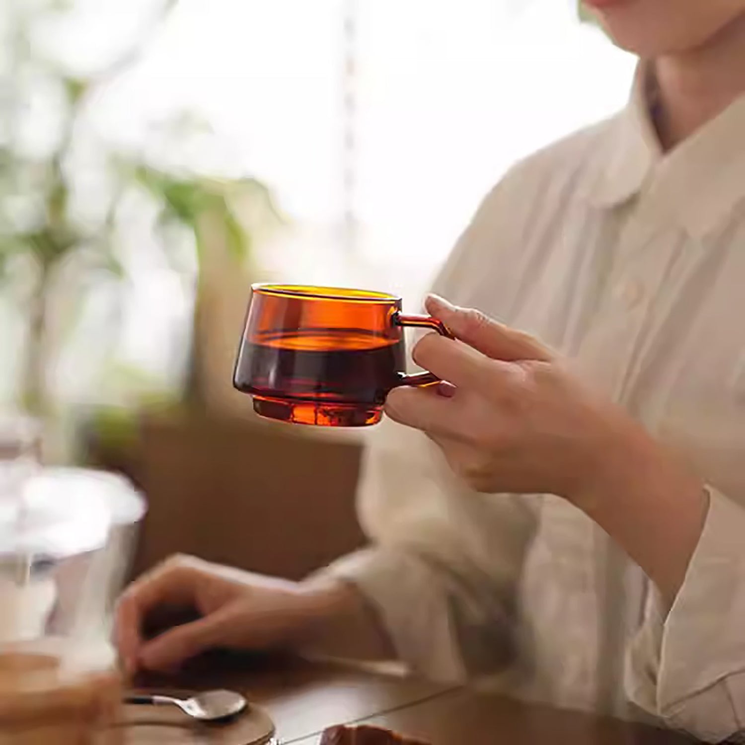 Tasse à café ambre KINTO Style vintage