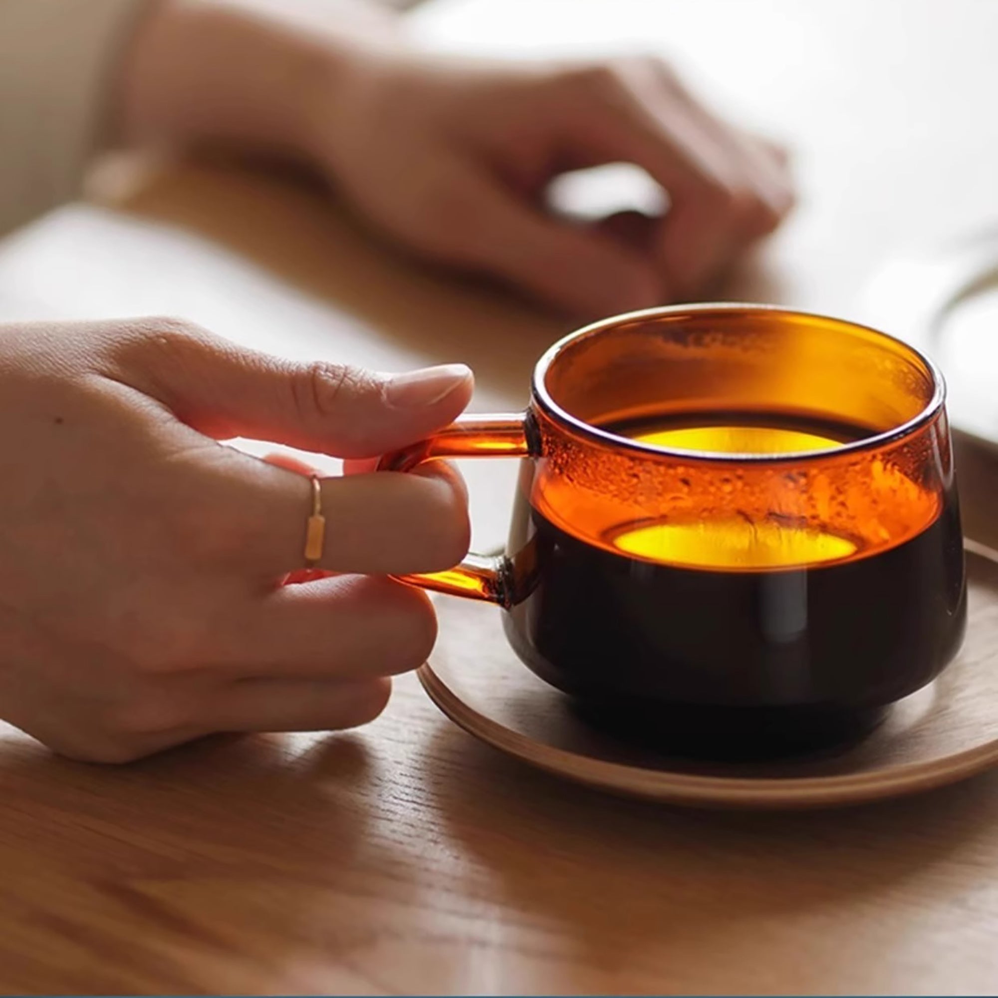 Tasse à café ambre KINTO Style vintage