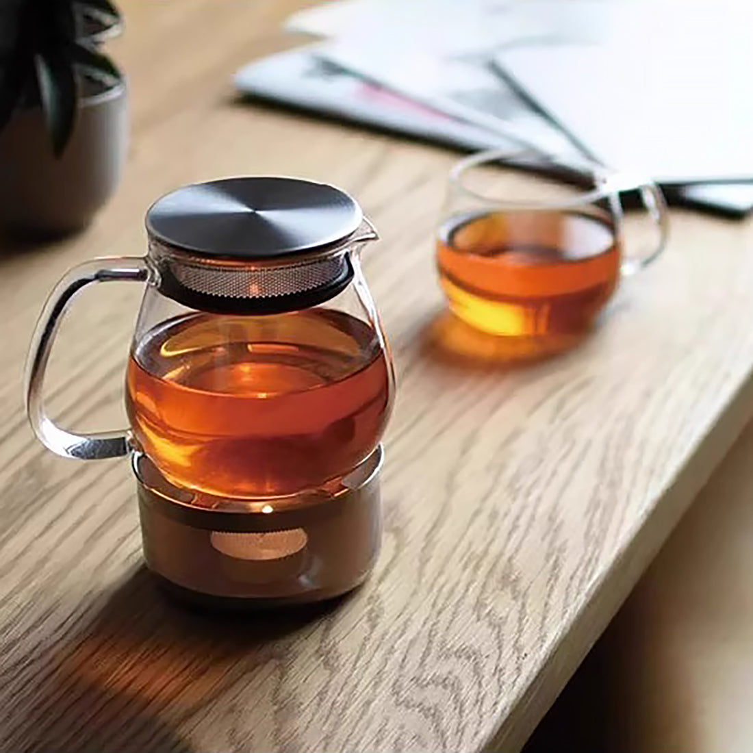 Théière en verre Kinto