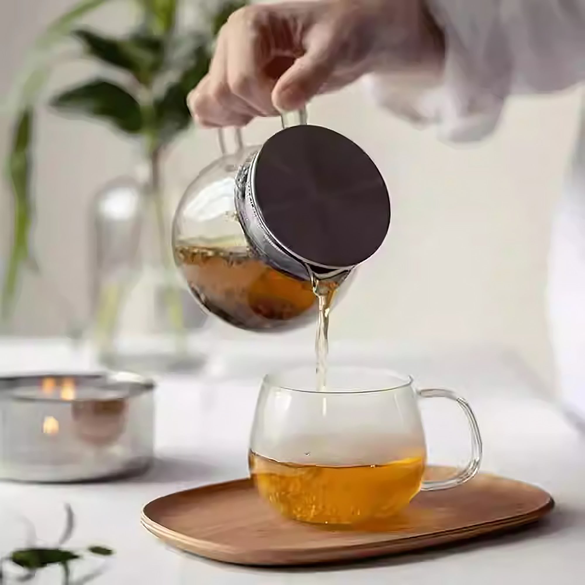 Théière en verre Kinto