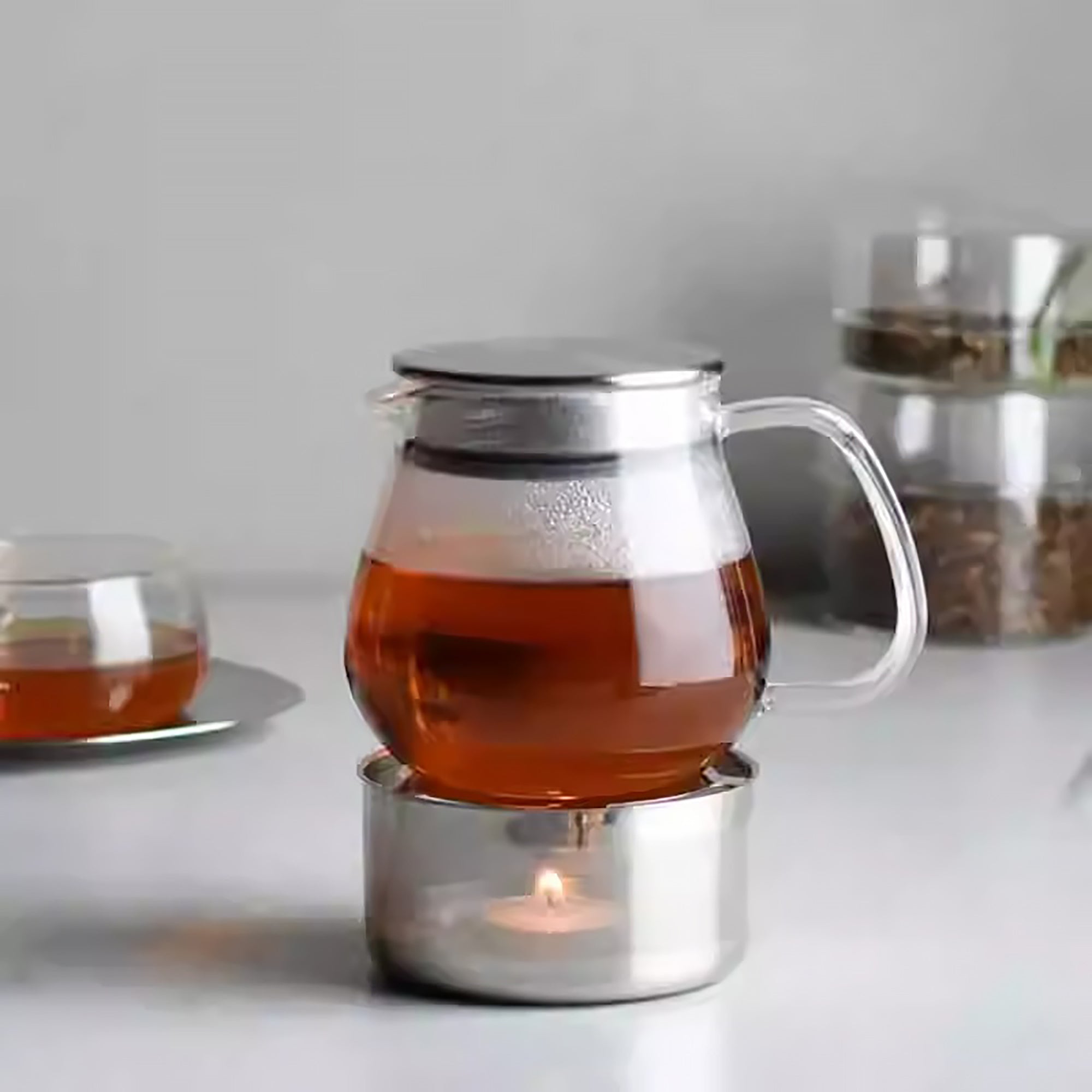 Théière en verre Kinto