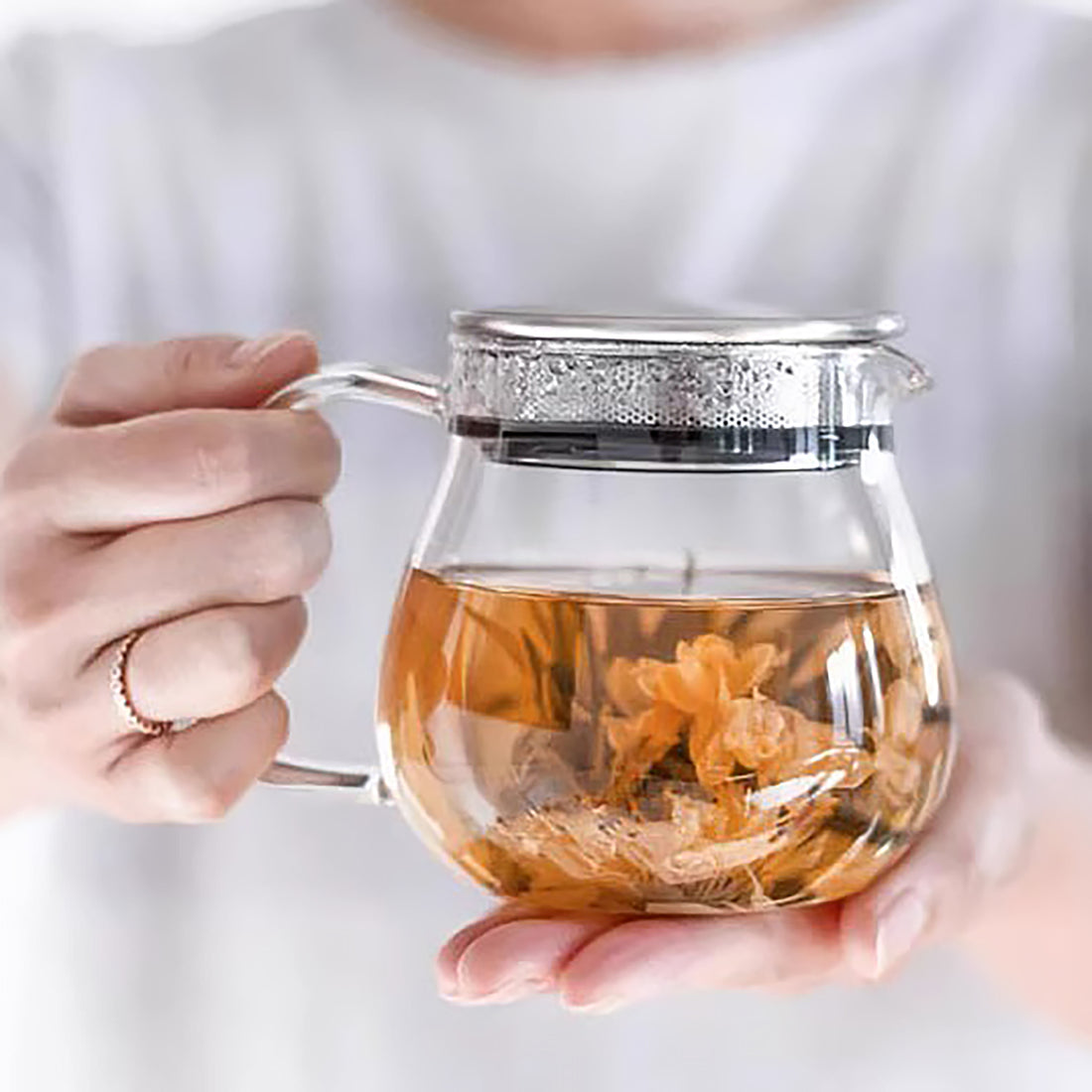 Théière en verre Kinto