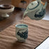 Tasse à thé Gakō-gama motif dragon bleu