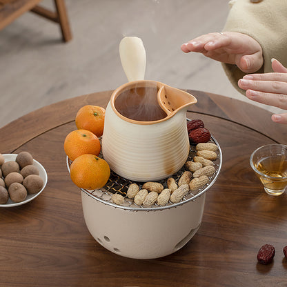 Réchaud à thé artisanal en céramique de Jingdezhen