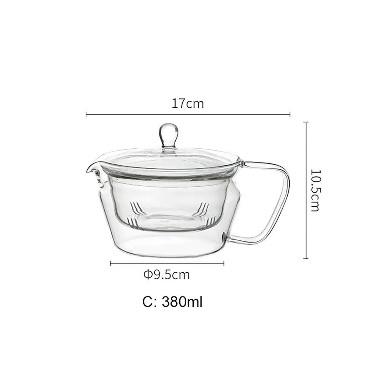 Théière en verre Shimoyama 380 ml