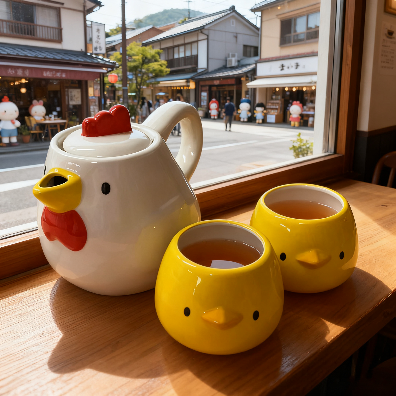 Service à thé Sunart en Série familiale mignonne