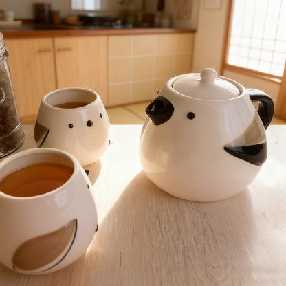 Service à thé Sunart en Série familiale mignonne