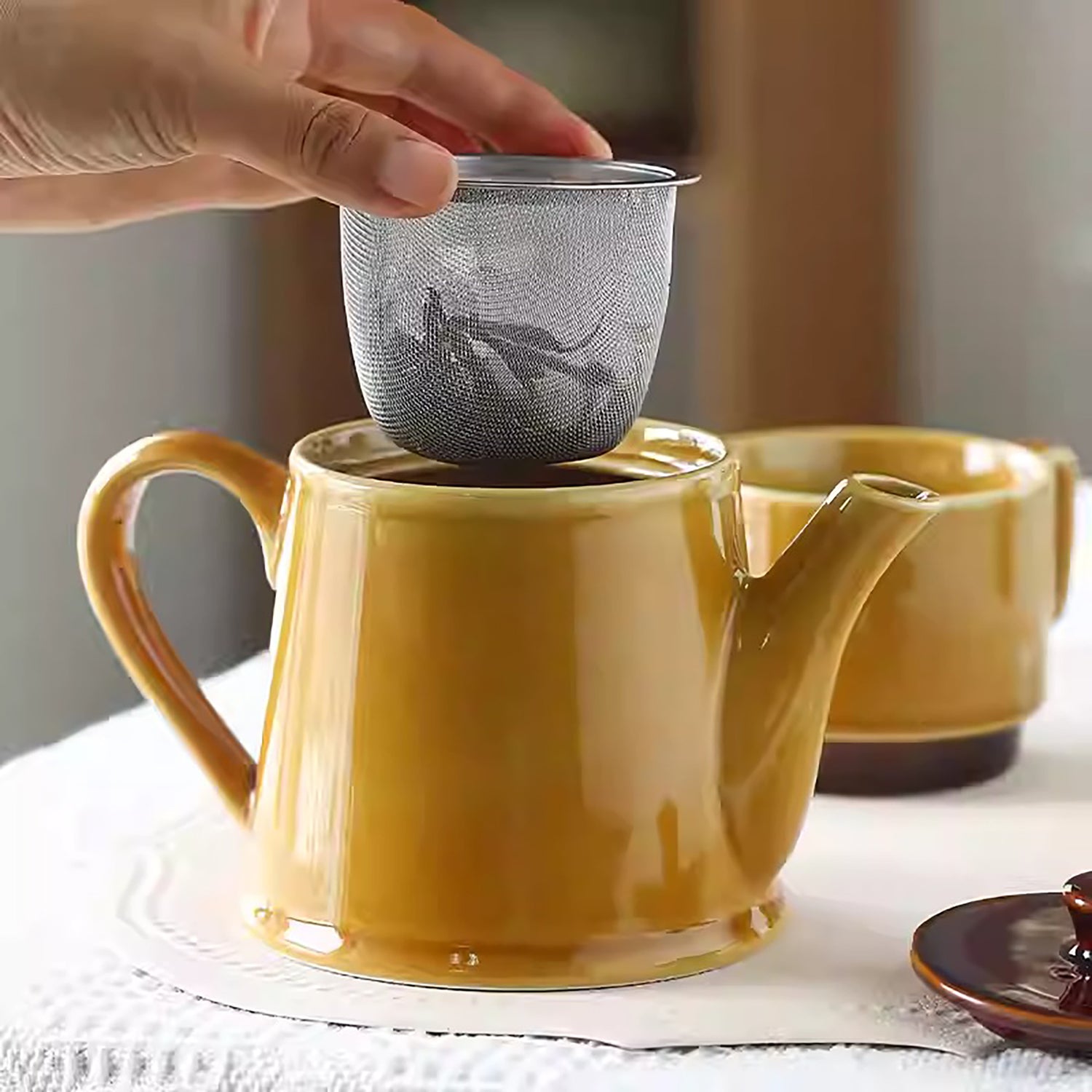 Service à thé en céramique Iga-yaki Tojiki