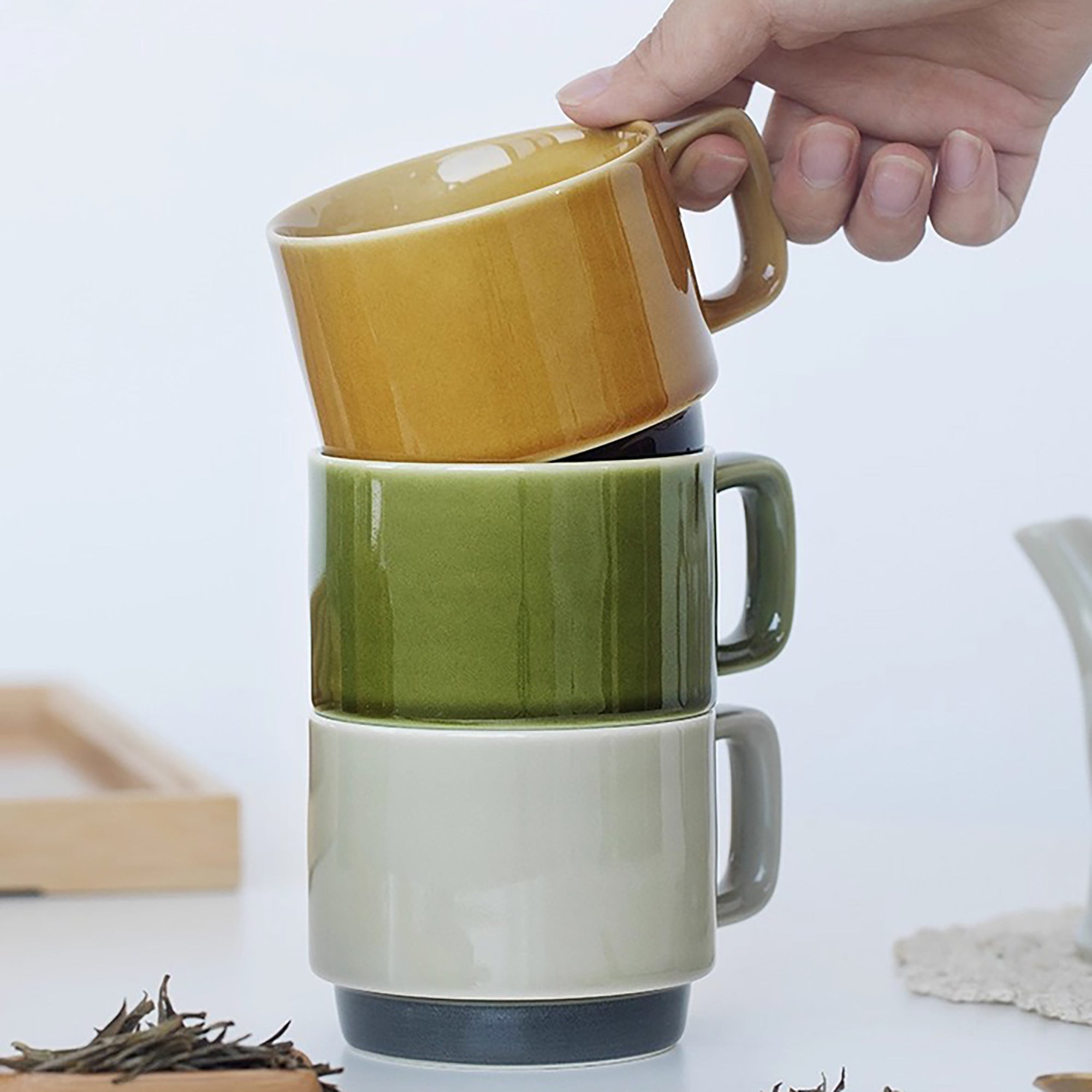 Service à thé en céramique Iga-yaki Tojiki