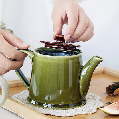 Service à thé en céramique Iga-yaki Tojiki