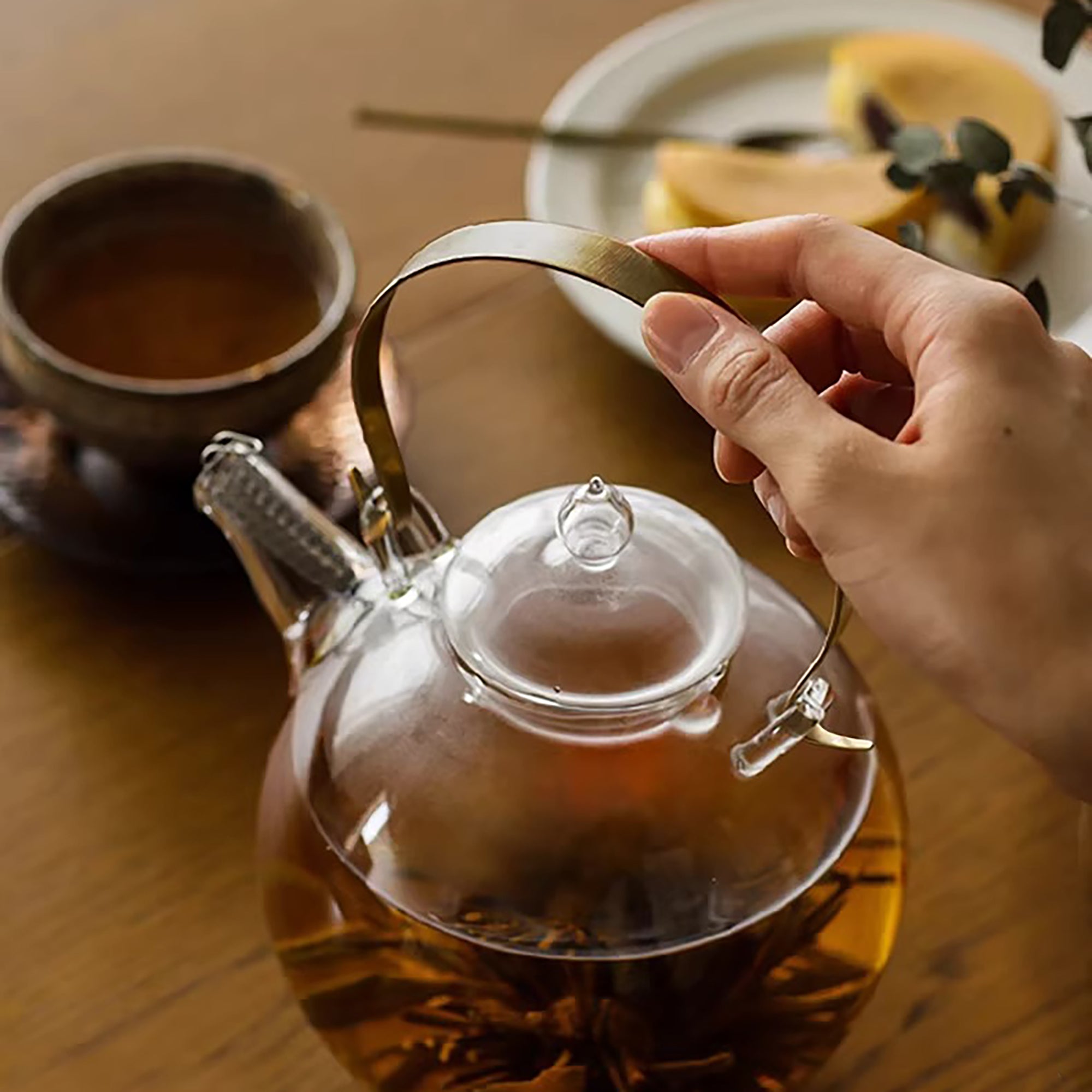 Théière en verre borosilicate Shimoyama