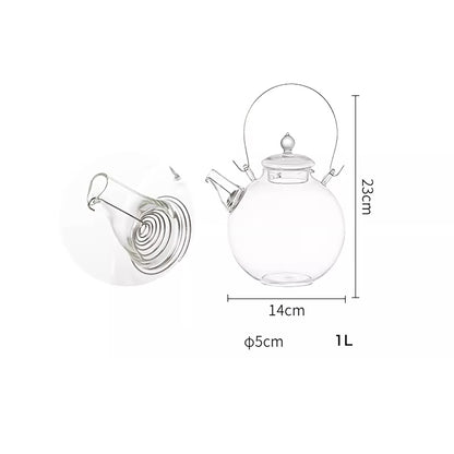 Théière en verre borosilicate Shimoyama