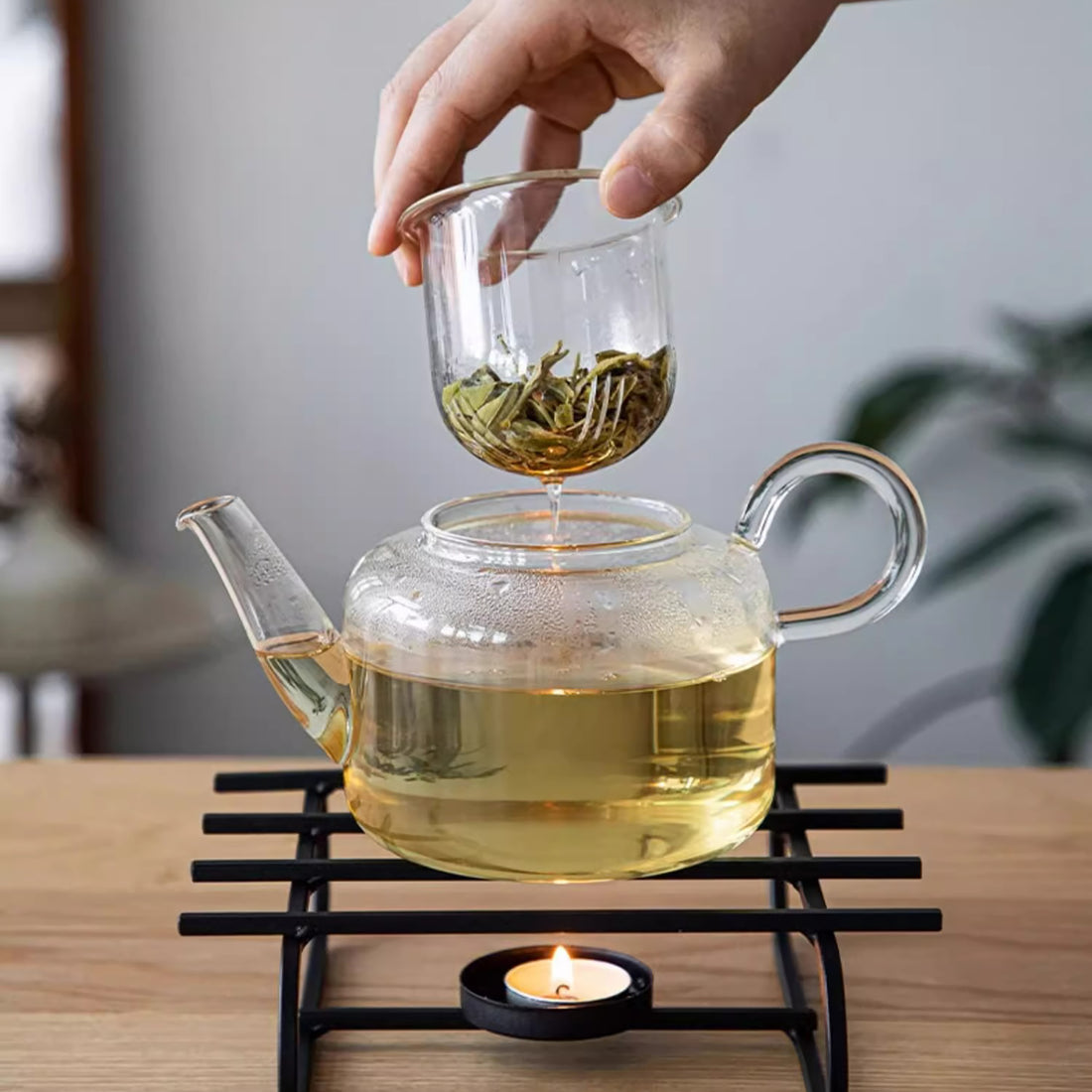 Théière japonaise en verre Shimoyama