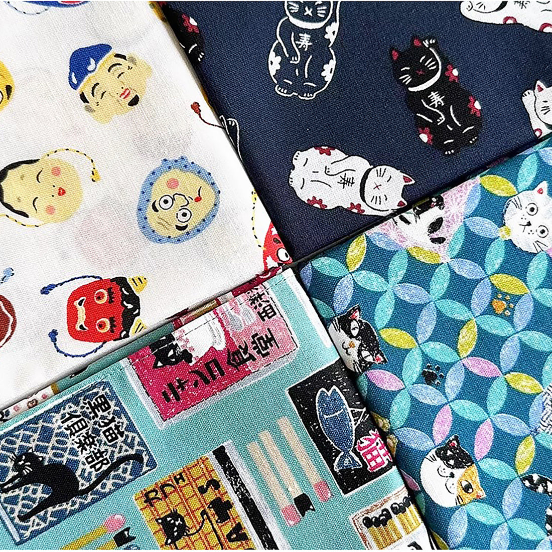 Furoshiki japonais en coton Sankosen