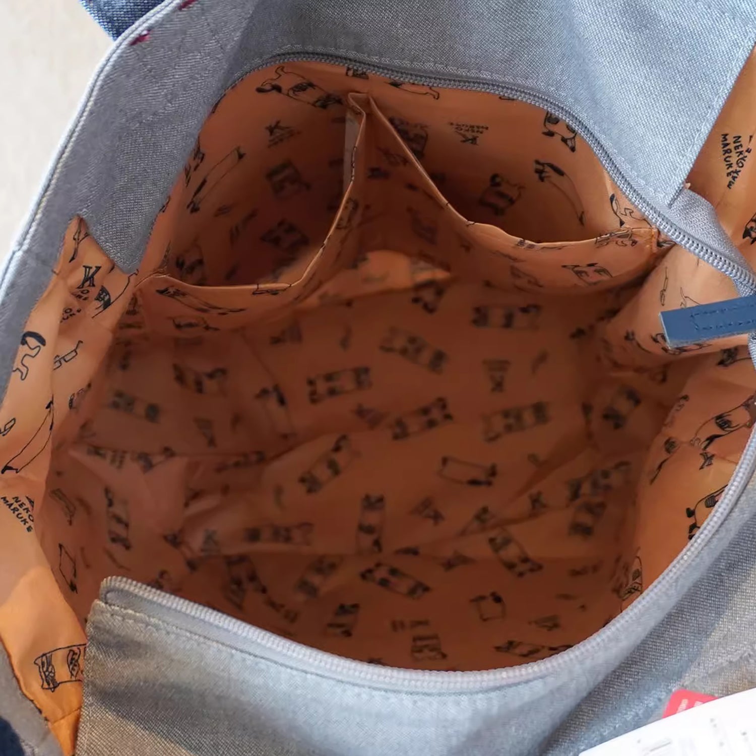 Sac cabas en toile brodée Kusuguru