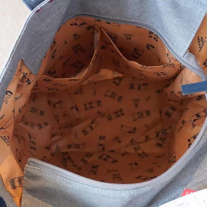 Sac cabas en toile brodée Kusuguru