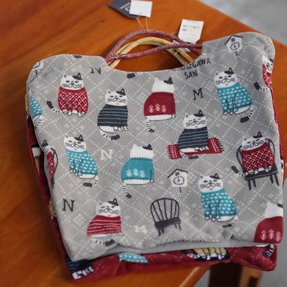 Sac de cours Kusuguru en tissu polaire avec broderie