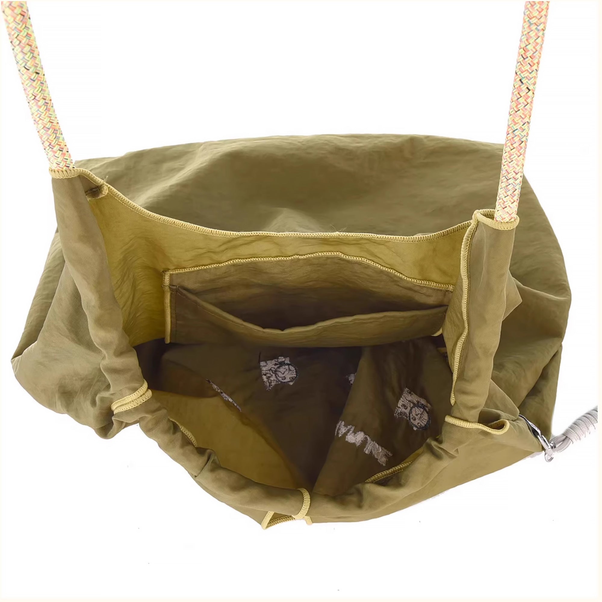 Sac tote en nylon brodé chat Kusuguru