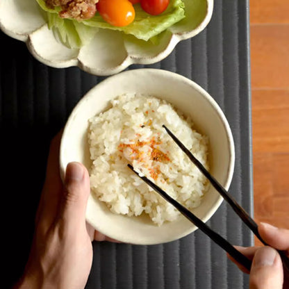 Pear Blossom Shaped Ceramic Dinnerware by Rinka Seito