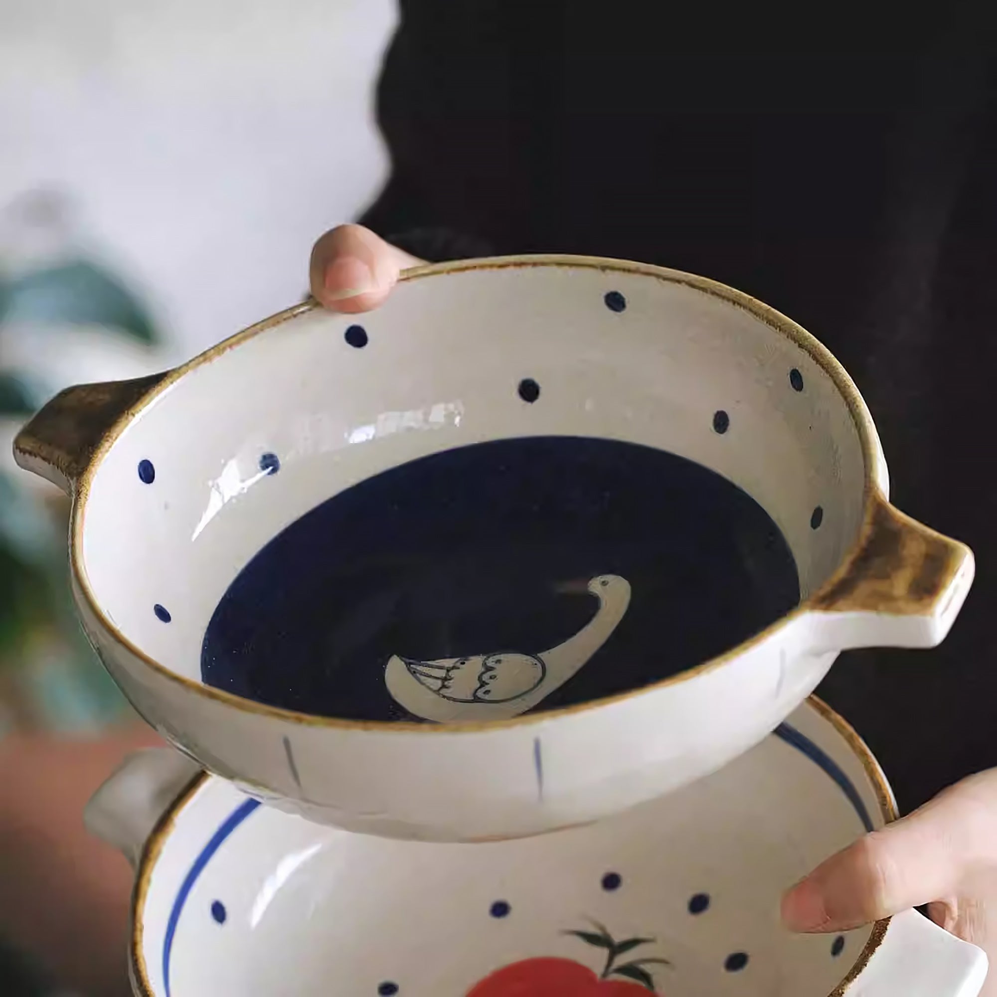 Vaisselle Noël en céramique artisanale