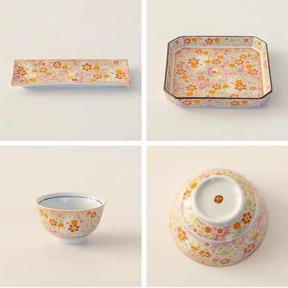 Vaisselle Kutani-yaki motif lapin