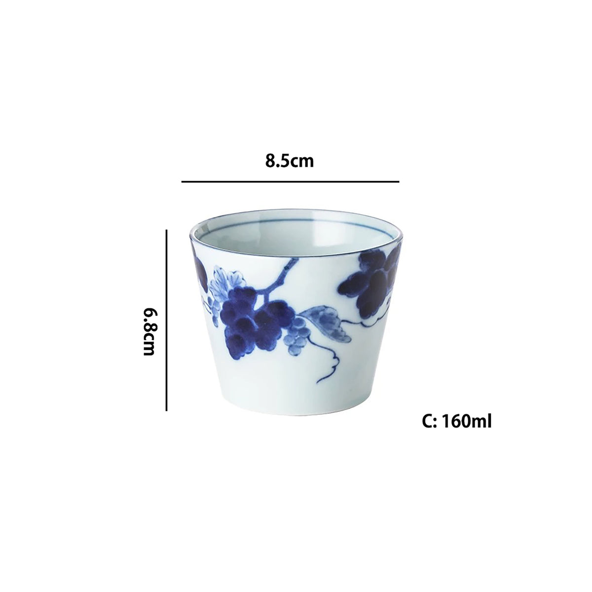 Vaisselle Minoyaki à motif bleu indigo “Kasuri”