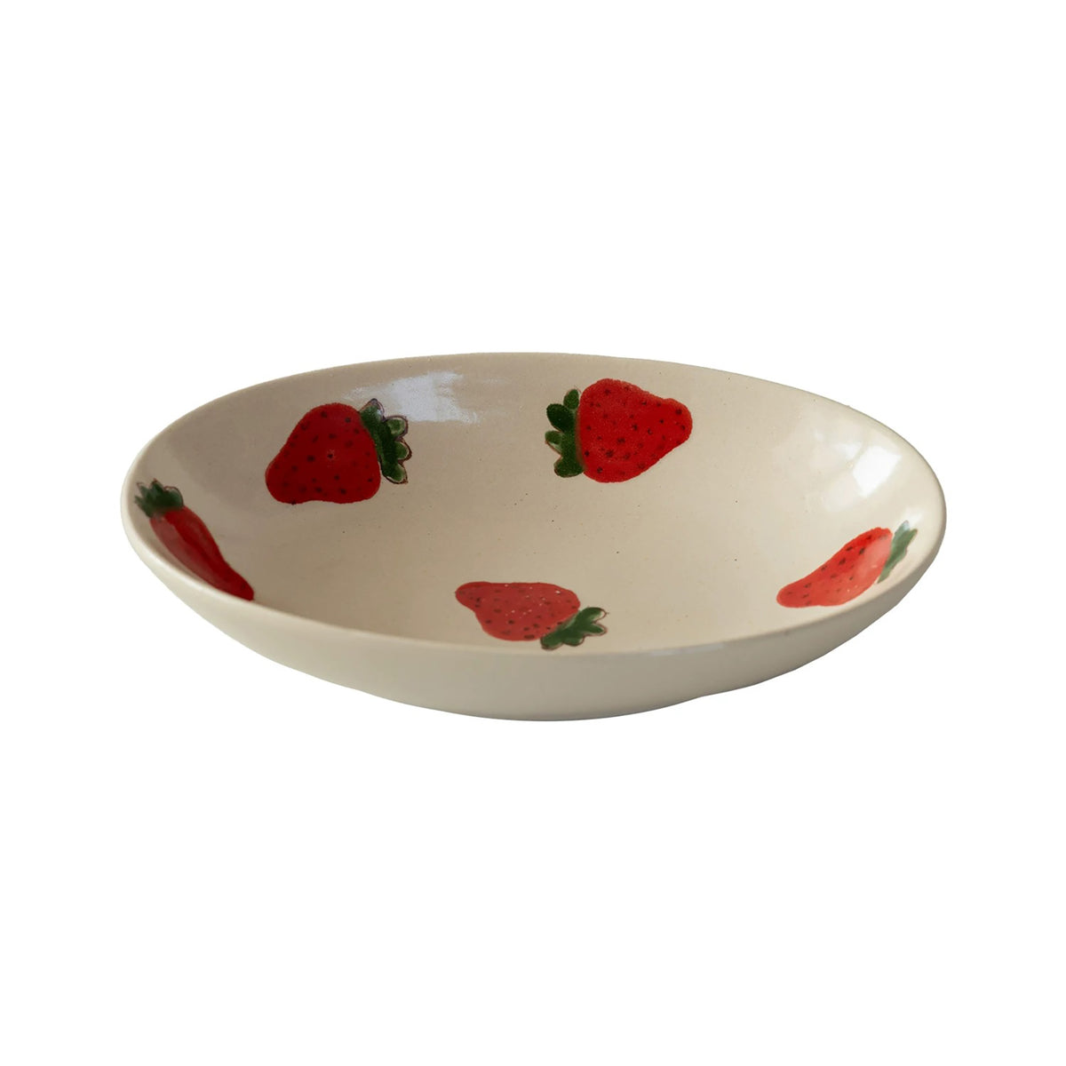 Vaisselle Mino-yaki en céramique à motifs de fraises