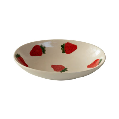 Vaisselle Mino-yaki en céramique à motifs de fraises
